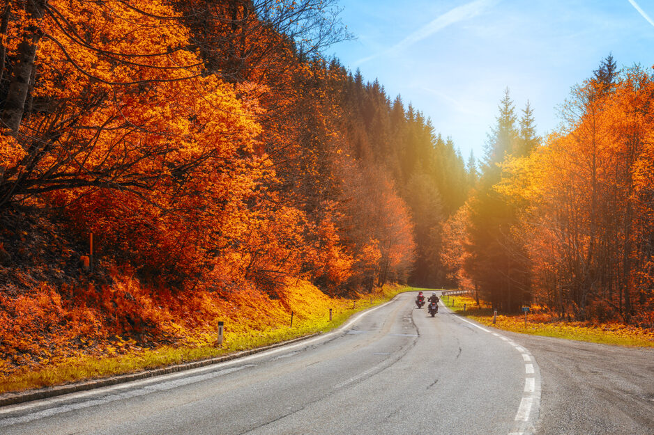 Riding scenic roads