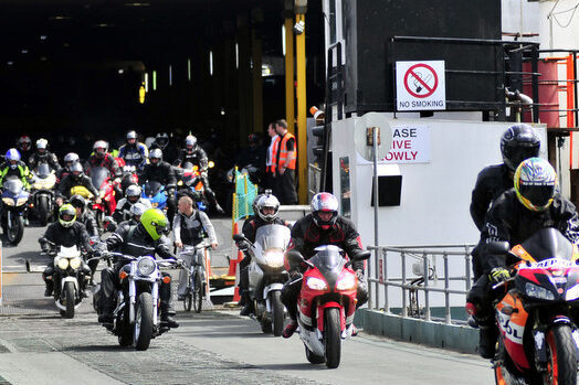 Departing Isle of Man ferry