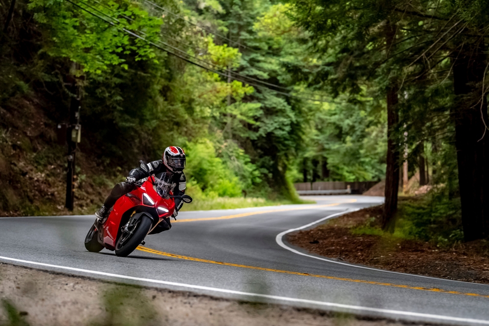 Scenic motorcycle riding